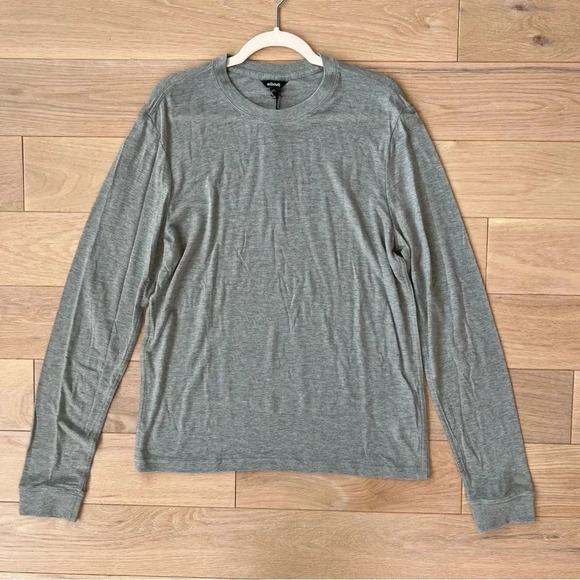 Men’s Allbirds Sea Long Sleeve Wool Blend Tee Hazy Pine Medium Casual Layer NWT - Picture 1 of 5
